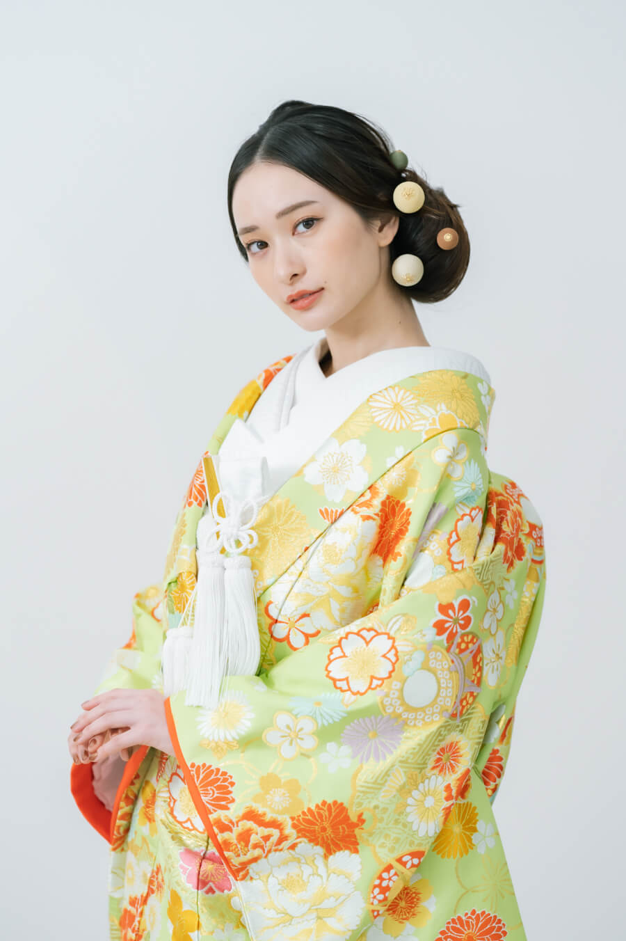春秋雪輪鼓(色打掛)